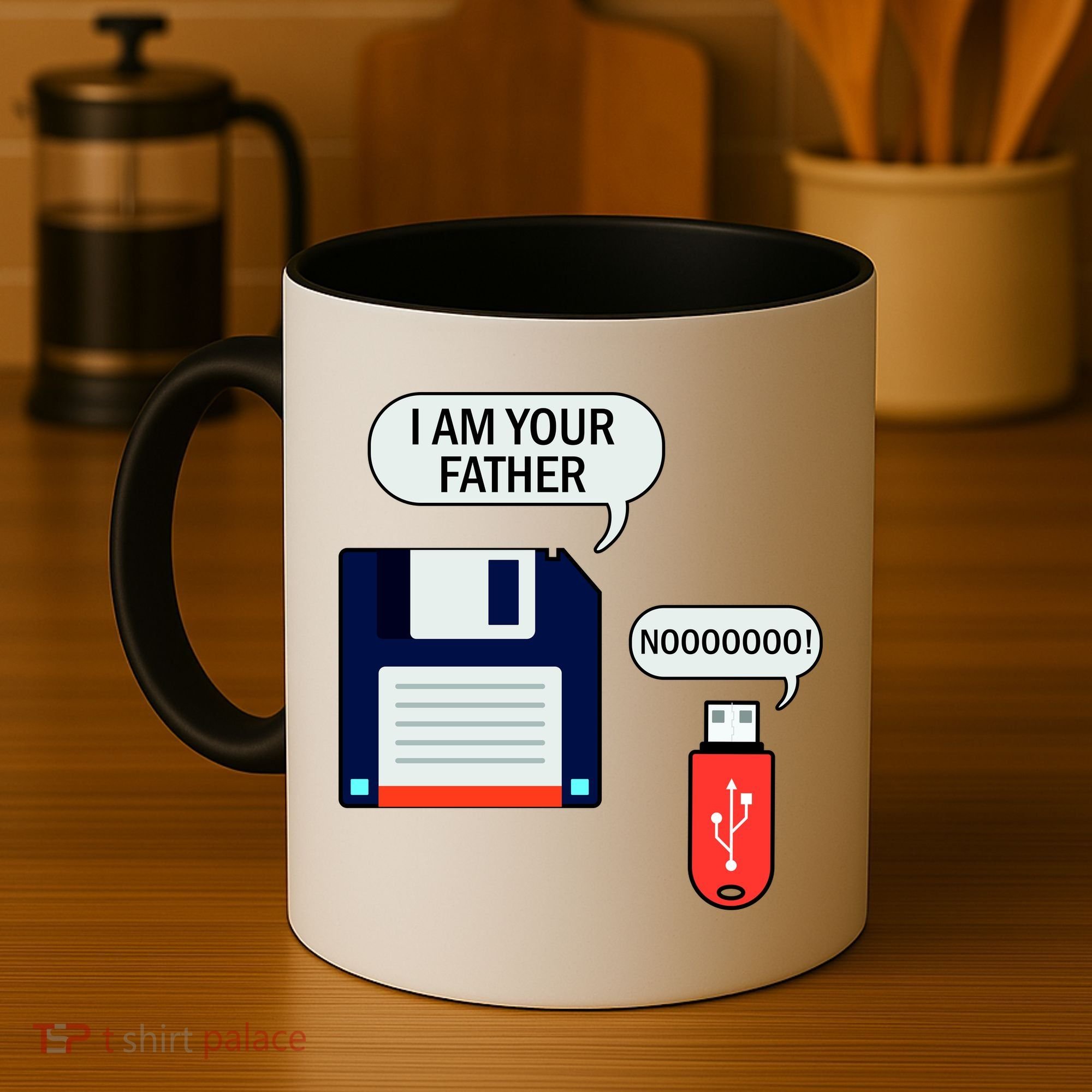 I Am Your Father Retro Floppy Disk USB Coffee Mug