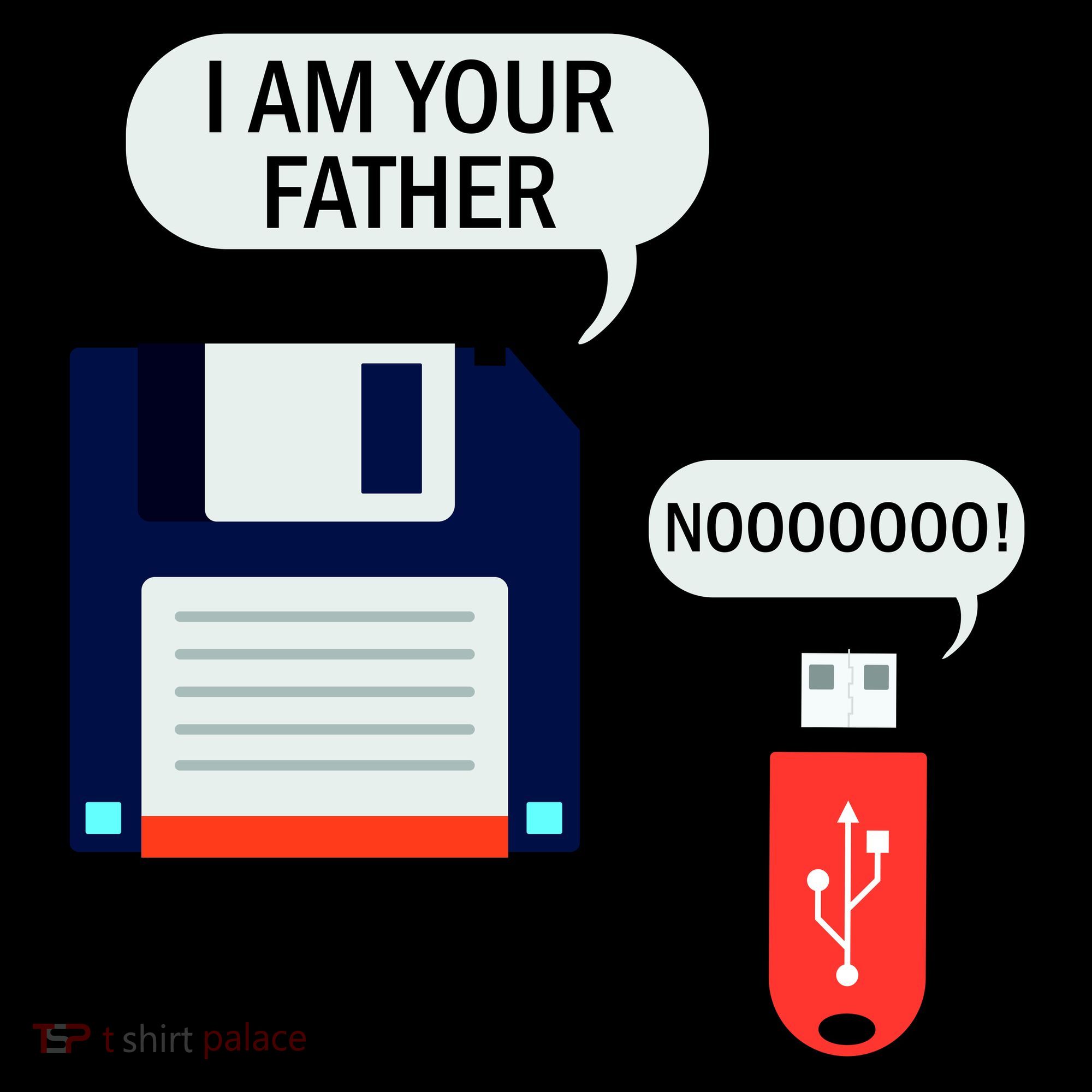 I Am Your Father Retro Floppy Disk USB Ornament
