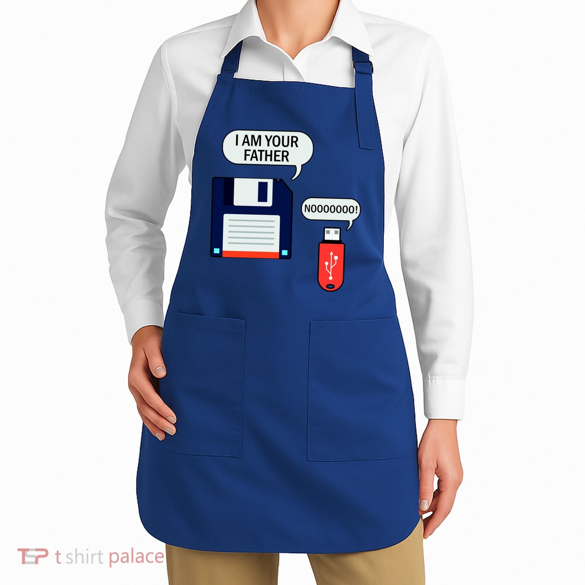 I Am Your Father Retro Floppy Disk USB Apron