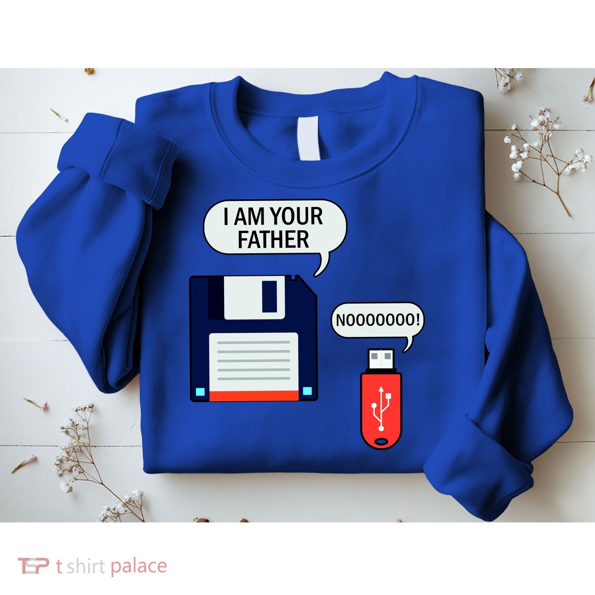 I Am Your Father Retro Floppy Disk USB Sweatshirt