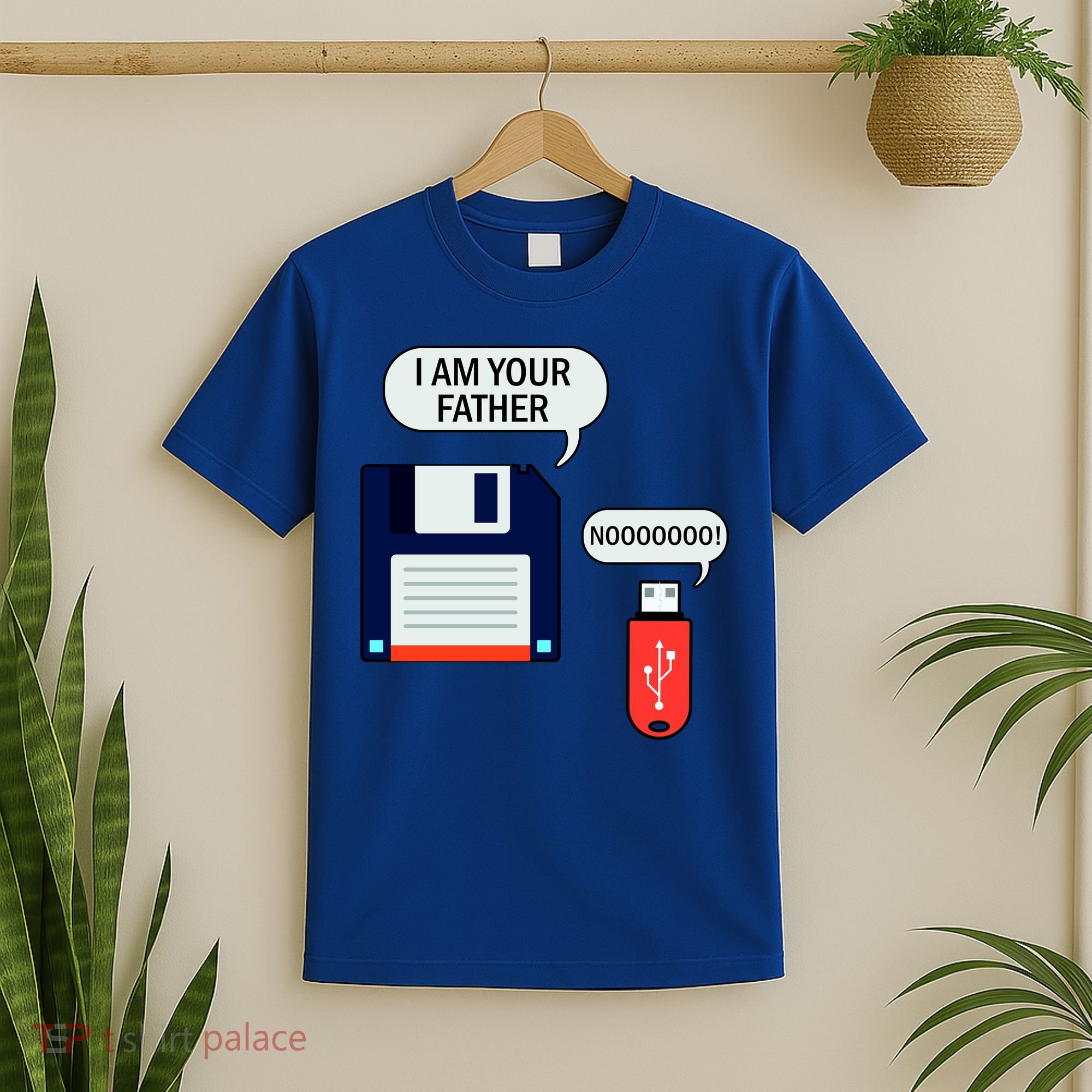 I Am Your Father Retro Floppy Disk USB T-Shirt