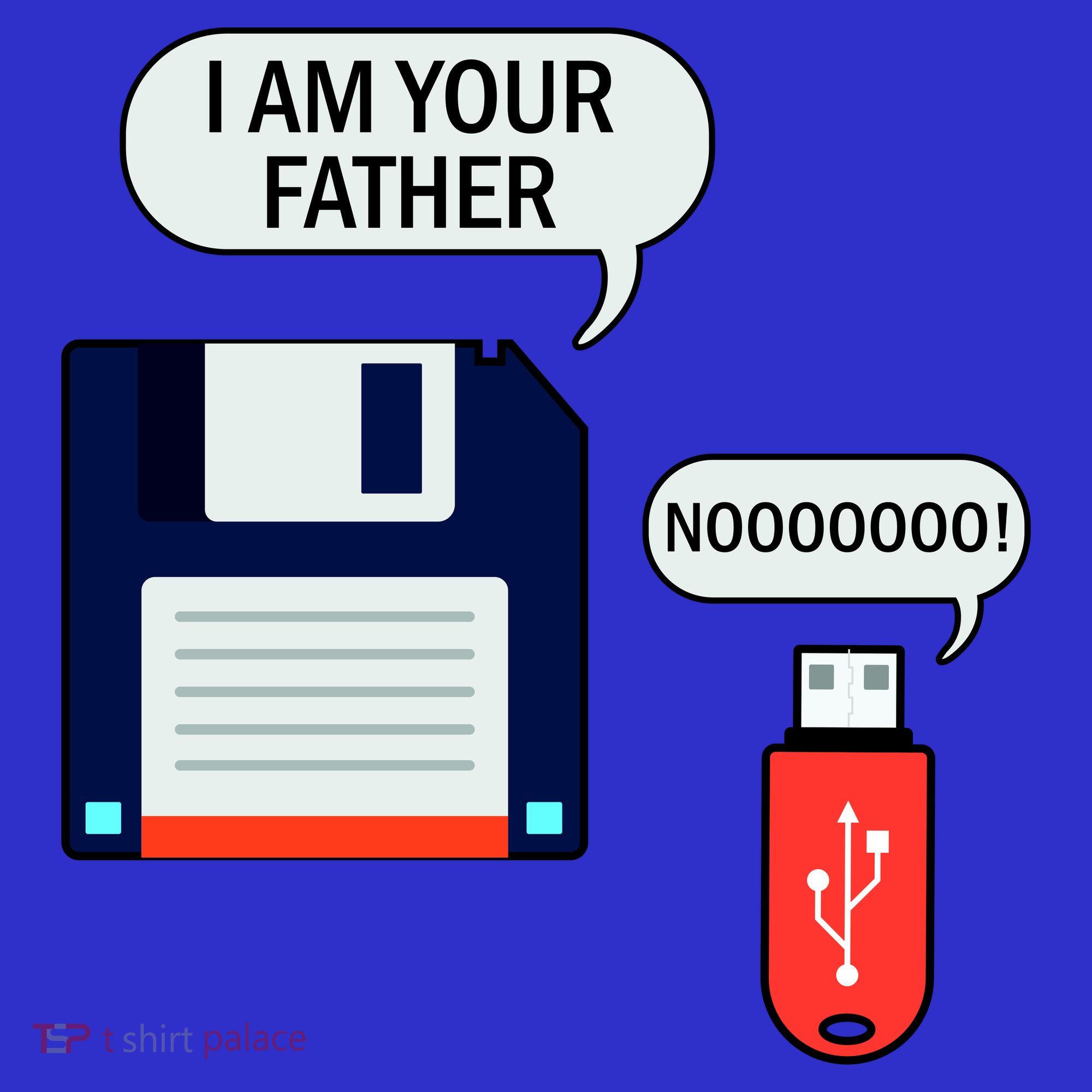 I Am Your Father Retro Floppy Disk USB Coaster