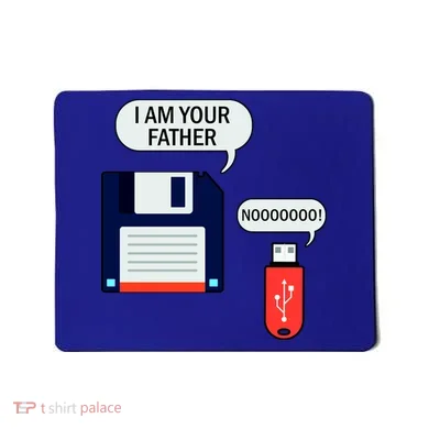 I Am Your Father Retro Floppy Disk USB Mousepad