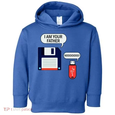 I Am Your Father Retro Floppy Disk USB Toddler Hoodie