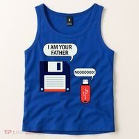I Am Your Father Retro Floppy Disk USB Tank Top thumb 2