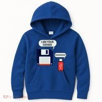 I Am Your Father Retro Floppy Disk USB Kids Hoodie thumb 0
