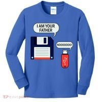 I Am Your Father Retro Floppy Disk USB Kids Long Sleeve Shirt thumb 0
