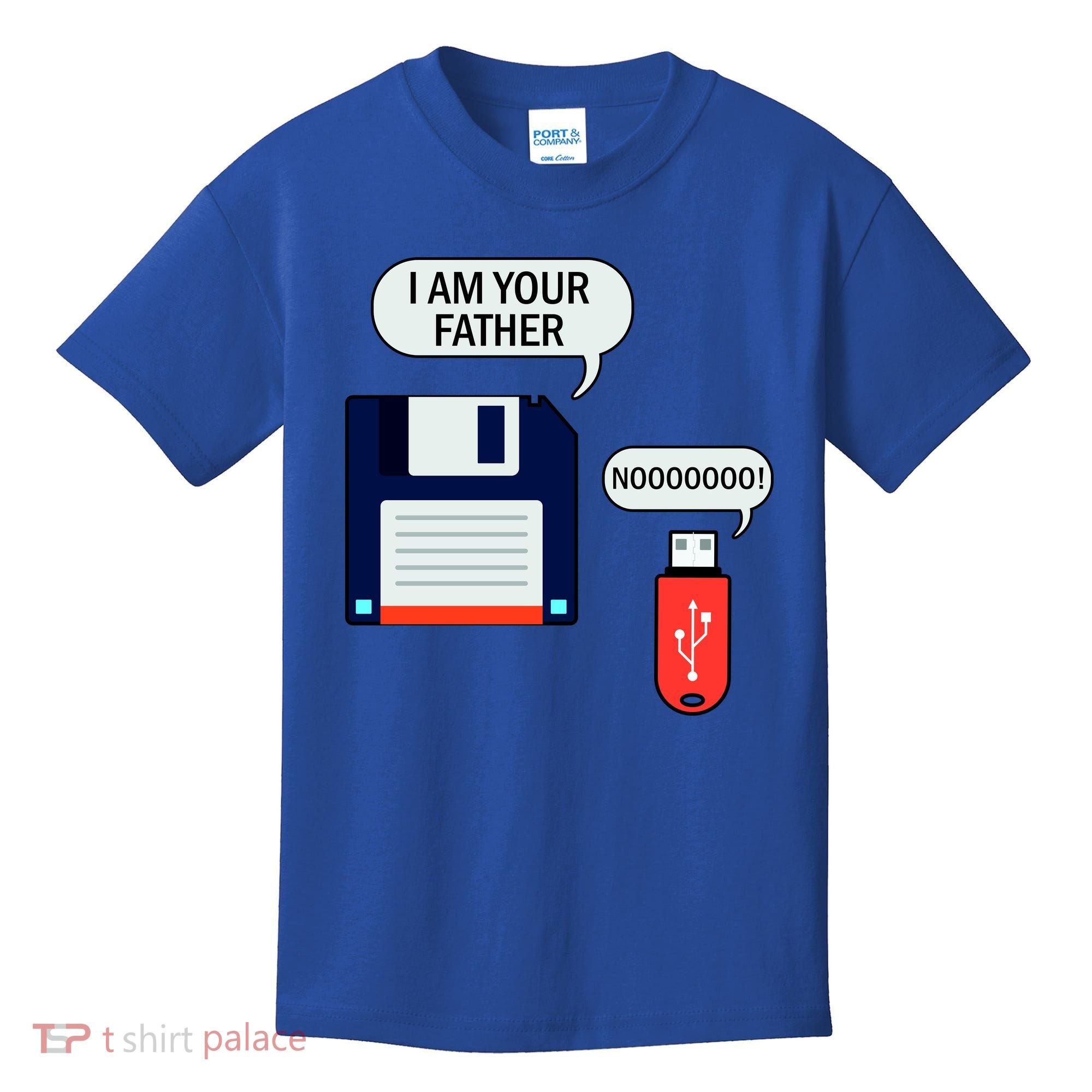 I Am Your Father Retro Floppy Disk USB Kids T-Shirt