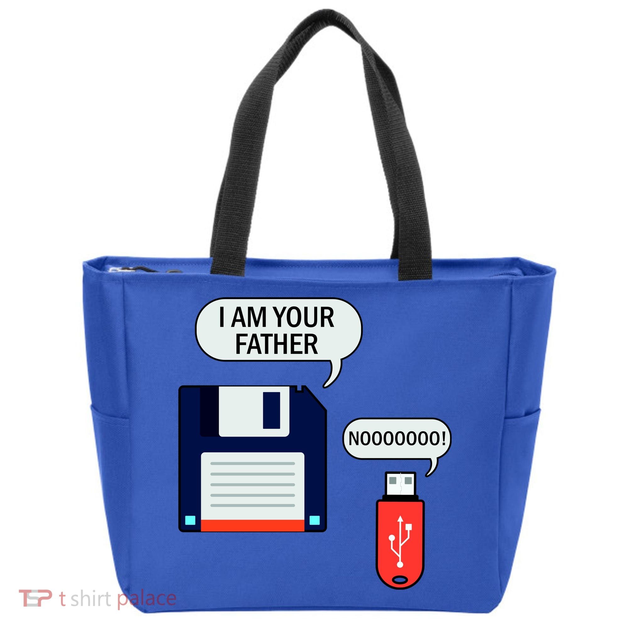 I Am Your Father Retro Floppy Disk USB Tote Bag