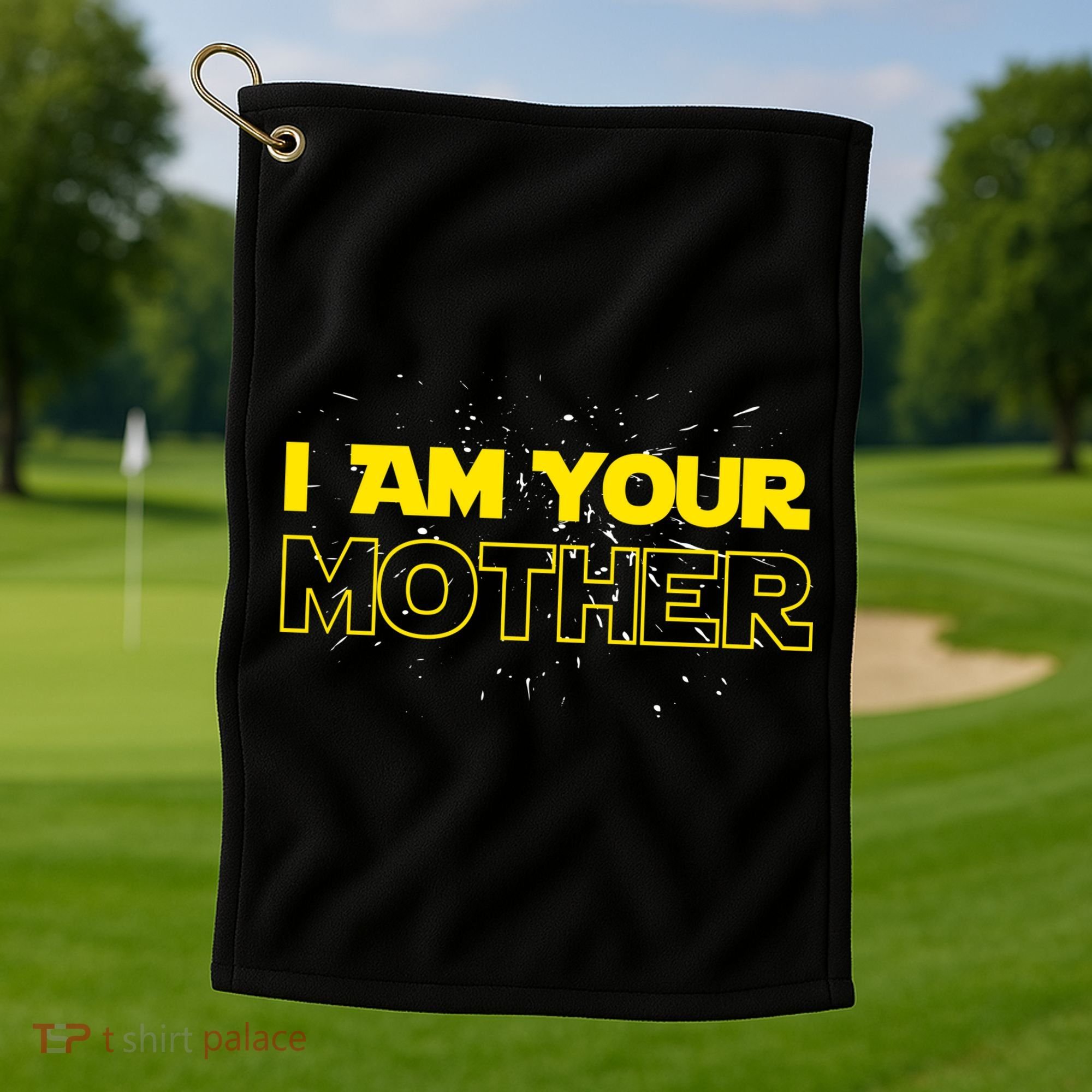 I Am Your Mother Funny Mother's Day Golf Towel