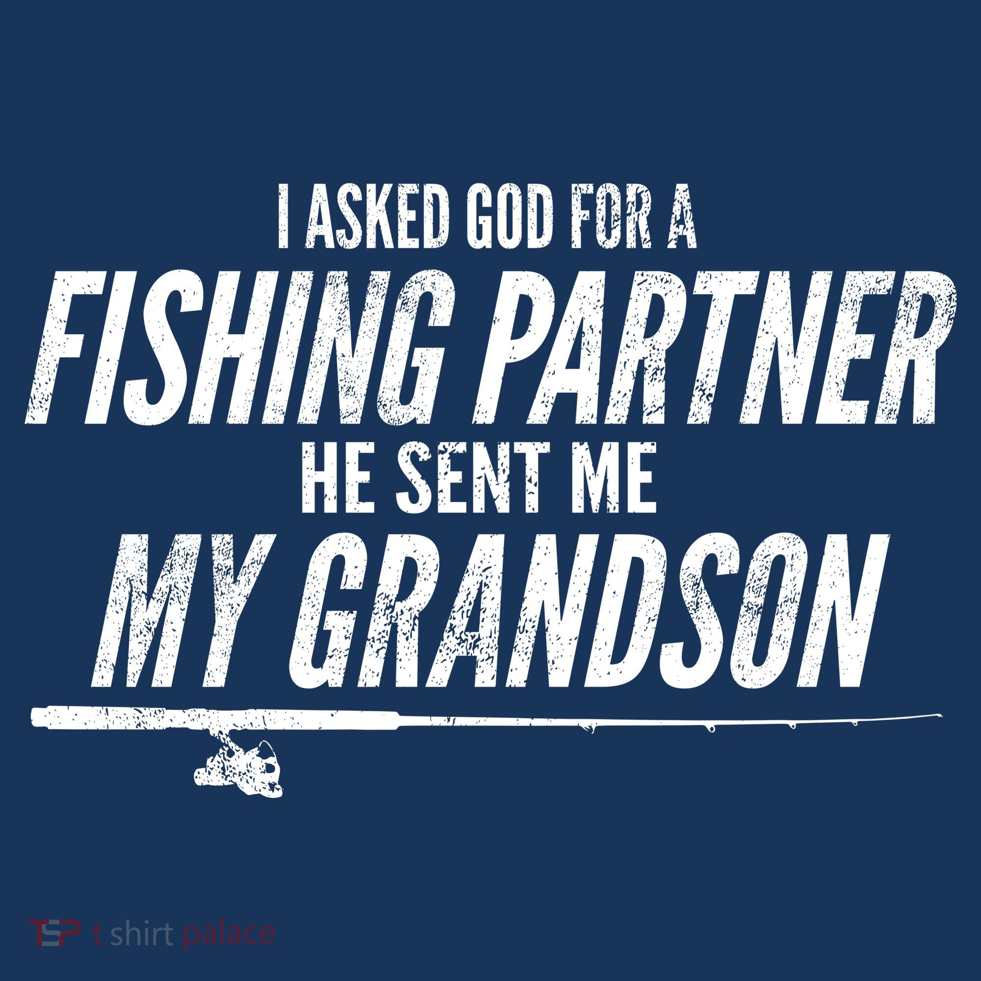 I Ask God For A Fishing Partner He Sent Me My Grandson Women's Hoodie