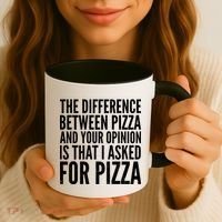 I Asked For Pizza Not Your Opinion Coffee Mug thumb 3