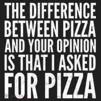 I Asked For Pizza Not Your Opinion Golf Towel thumb 3