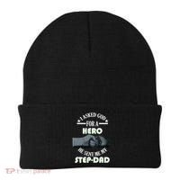I Asked God For A Hero He Sent Me My Step-Dad Beanie thumb 0