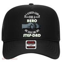 I Asked God For A Hero He Sent Me My Step-Dad Hat thumb 0