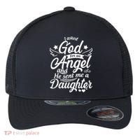 I Asked God For An Angel And He Sent Me A Daughter Flexfit Unipanel Trucker Cap thumb 0