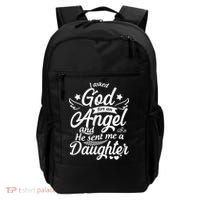 I Asked God For An Angel And He Sent Me A Daughter Backpack thumb 0