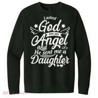 I Asked God For An Angel And He Sent Me A Daughter V.I.T. Fleece Crew Sweatshirt thumb 0