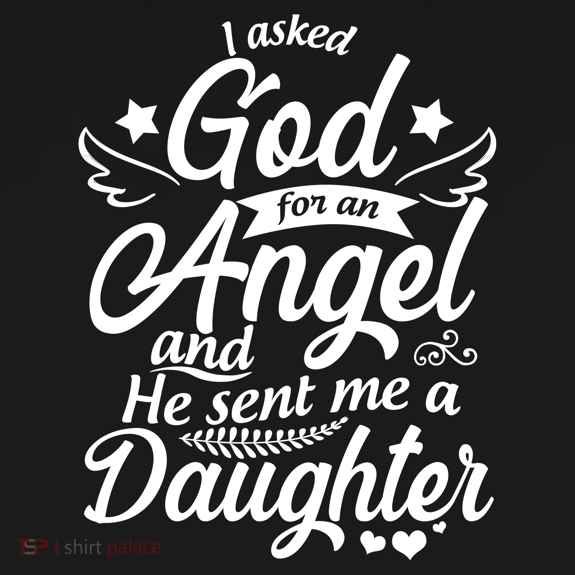 I Asked God For An Angel And He Sent Me A Daughter Baby Long Sleeve Bodysuit
