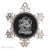 I Asked God For An Angel And He Sent Me A Daughter Ornament thumb 0