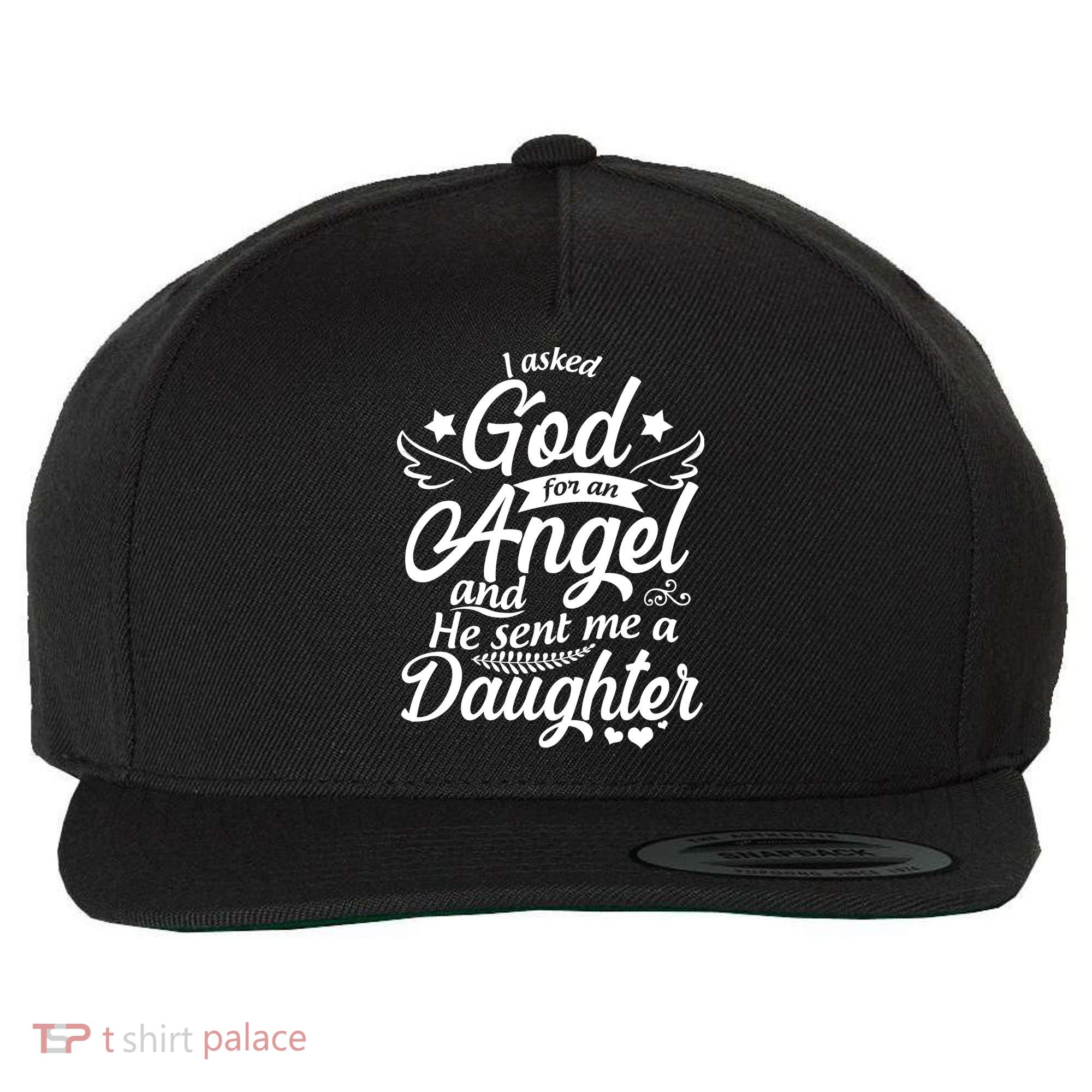 I Asked God For An Angel And He Sent Me A Daughter Wool Snapback Cap