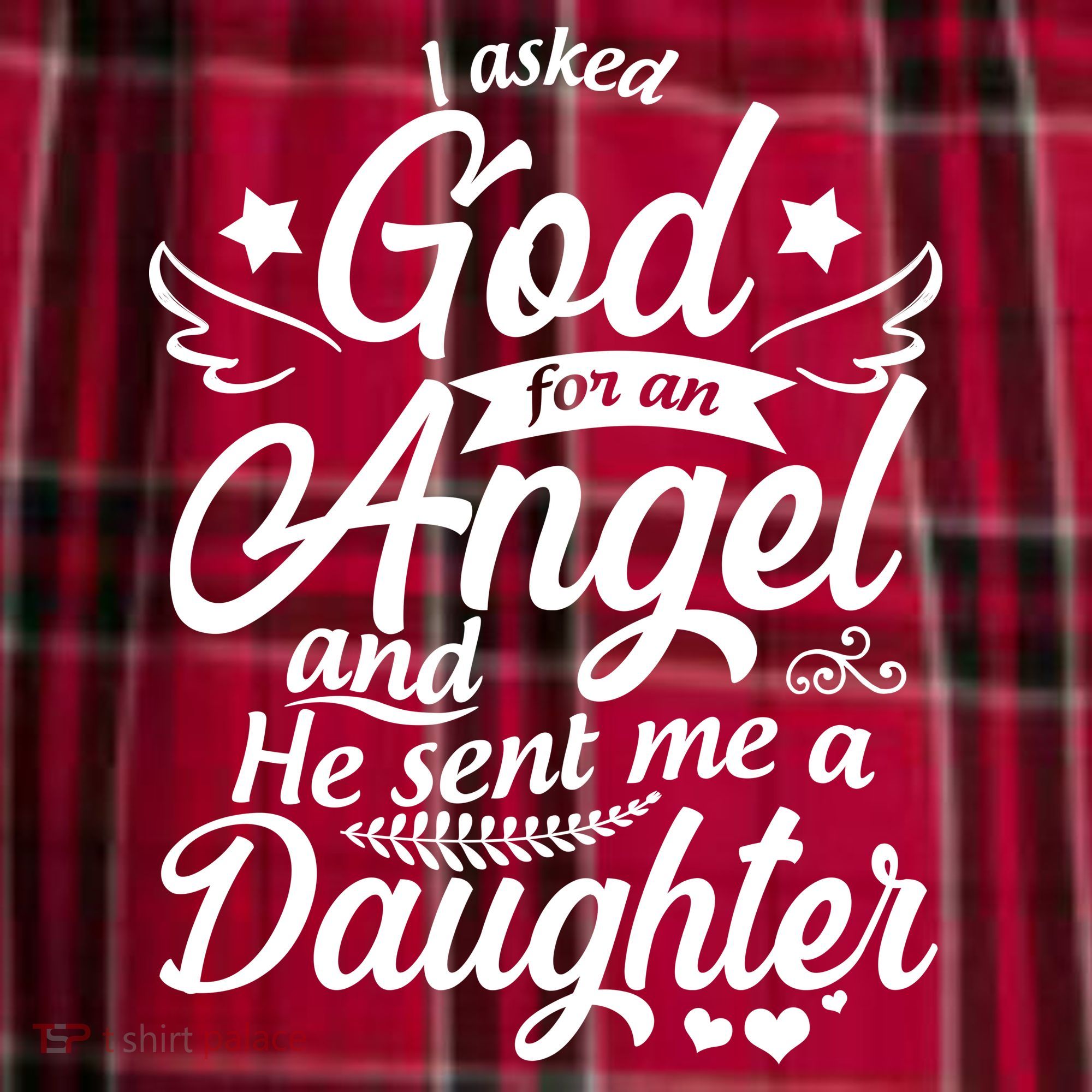 I Asked God For An Angel And He Sent Me A Daughter Women's Flannel Plaid Pajama Pants