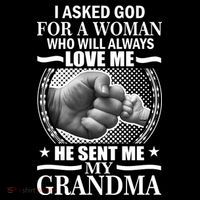 I Asked God For Grandma Backpack thumb 2