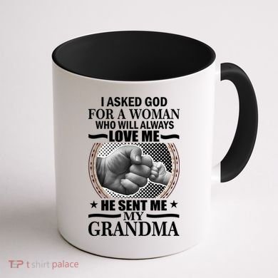 I Asked God For Grandma Coffee Mug back