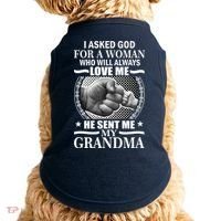I Asked God For Grandma Doggie Tank thumb 0