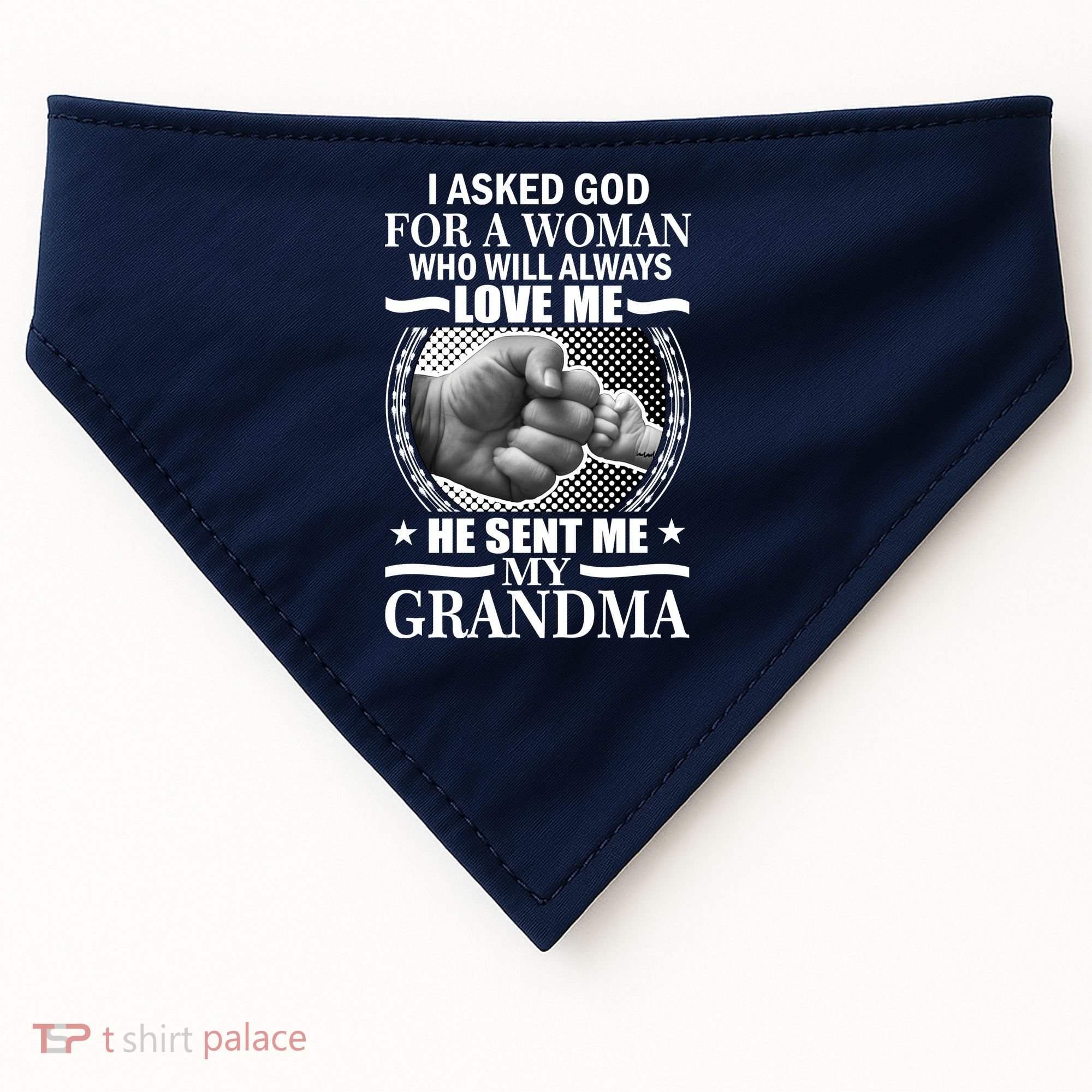I Asked God For Grandma USA-Made Doggie Bandana
