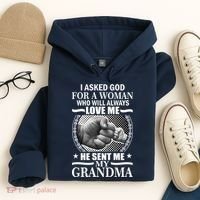 I Asked God For Grandma Hoodie thumb 4