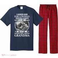 I Asked God For Grandma Pajama Set thumb 0