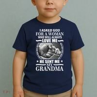 I Asked God For Grandma Toddler T-Shirt thumb 2