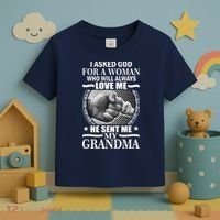 I Asked God For Grandma Toddler T-Shirt thumb 3