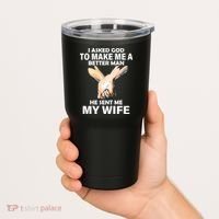I Asked God To Make Me A Better Man Tumbler thumb 2
