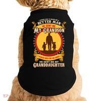 I Asked God to Make Me A Better Man Grandson Granddaughter Doggie Tank thumb 0