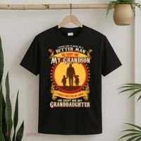 I Asked God to Make Me A Better Man Grandson Granddaughter T-Shirt thumb 2