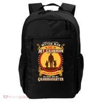 I Asked God to Make Me A Better Man Grandson Granddaughter Backpack thumb 0