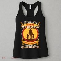 I Asked God to Make Me A Better Man Grandson Granddaughter Women's Tank Top thumb 3