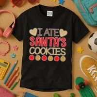 I Ate Santa's Cookie Kids T-Shirt thumb 3