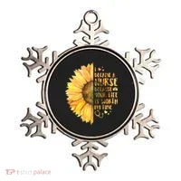 I Became A Nurse Because Your life Is Worth My Time Ornament thumb 0