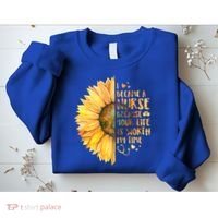 I Became A Nurse Because Your life Is Worth My Time Sweatshirt thumb 2