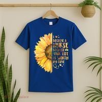 I Became A Nurse Because Your life Is Worth My Time T-Shirt thumb 2