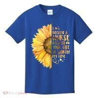 I Became A Nurse Because Your life Is Worth My Time Kids T-Shirt thumb 0