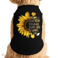 I Became A Teacher Because Your Life Is Worth My Time Doggie Tank thumb 0