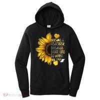 I Became A Teacher Because Your Life Is Worth My Time Women's Hoodie thumb 0