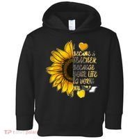 I Became A Teacher Because Your Life Is Worth My Time Toddler Hoodie thumb 0