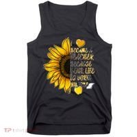 I Became A Teacher Because Your Life Is Worth My Time Tank Top thumb 0