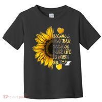 I Became A Teacher Because Your Life Is Worth My Time Toddler T-Shirt thumb 0