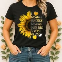 I Became A Teacher Because Your Life Is Worth My Time Women's T-Shirt thumb 2